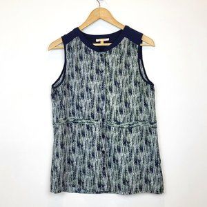 Skies are Blue Green and Blue Sleeveless Top, Size Medium, GUC